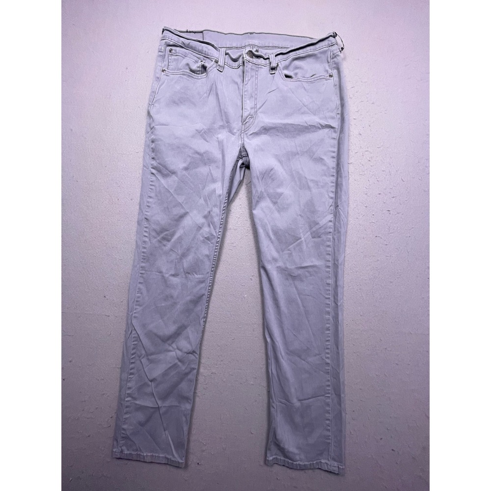 Levi's 514 Straight Fit Cotton Blend Light Gray W36 L34 Mens